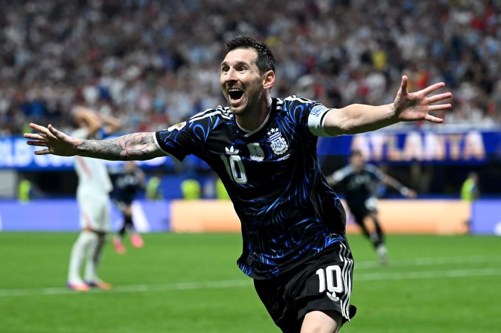 Messi celebra. Getty Images
